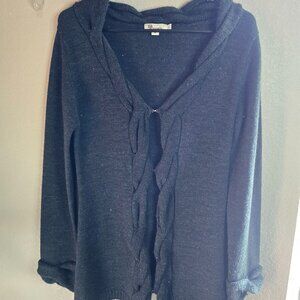 Aryeh Cable Knit Charcoal Sweater